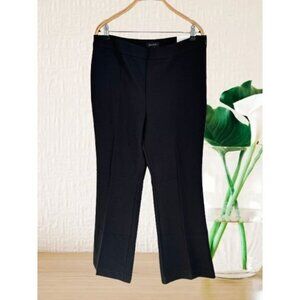 Ann Taylor Womens Black High-Rise Full-Length Trousers Size 12 - Lean Through Hi